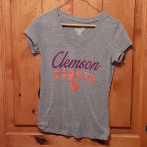 Clemson tigers V neck t shirt